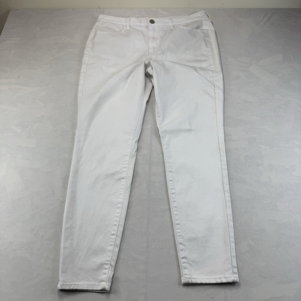 SO High Rise Jegging White Women's Size 17 / 33W Skinny Stretch Jeans